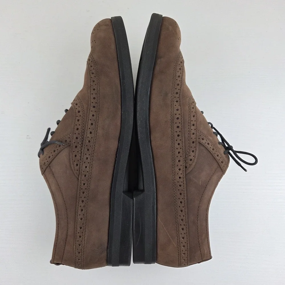Dexter Men's Brown Suede Leather Waterproof Wing Tip Lace Up Shoes‎ Size 10.5 WW